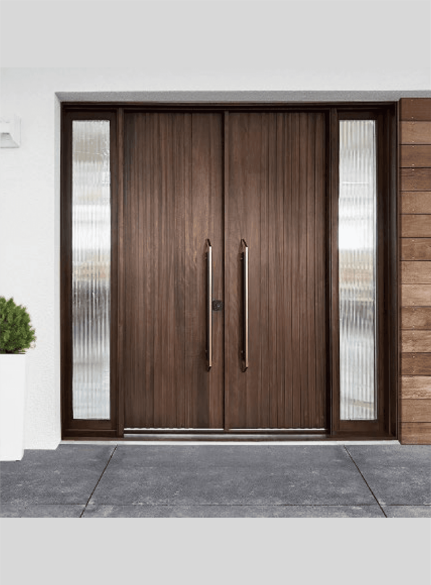Red Oak Solid Wood Contemporary Double Door Red Oak Solid Wood Contemporary Double Door
